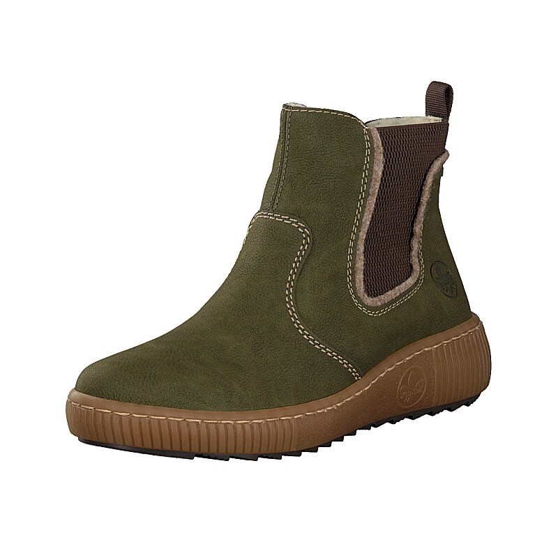 Damske Chelsea Cizmy Rieker Z6654-54, Zelene